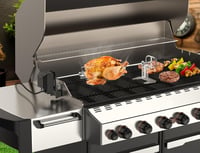 Onlyfire 73 cm-es rozsdamentes forgónyárs szett elektromos motorral gázgrillhez 5