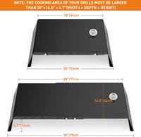 onlyfire Állítható Pizzasütő Feltét Hőmérővel 53-78 cm - Gázgrillhez Használható Pizzakészítő Búra Kerti Sütéshez 2