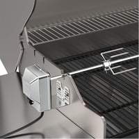 onlyfire BRK-6031 Univerzális Krómozott Grillnyárs Szett, 90 cm Forgónyárs, 2 Hústű, Rozsdamentes Acél Motor, 220-240V 5