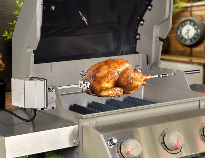 Onlyfire BRK-6045 rozsdamentes grillnyárs szett Weber Spirit 200/300 gázgrillhez