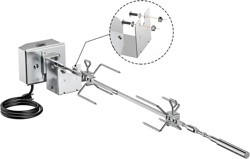 Onlyfire BRK-6045 rozsdamentes grillnyárs szett Weber Spirit 200/300 gázgrillhez
