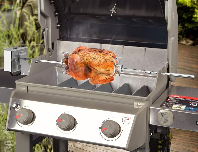 Onlyfire BRK-6045 rozsdamentes grillnyárs szett Weber Spirit 200/300 gázgrillhez