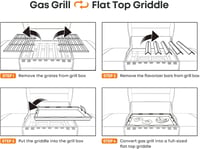 onlyfire Grill Plancha Weber Genesis II 300 sorozathoz, kerámia bevonattal, 67x47,5 cm 7