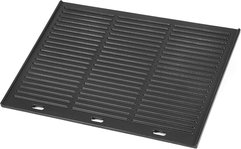 Onlyfire Öntöttvas Grilllemez 48,5x40cm Univerzális Grill Lap Fordítható