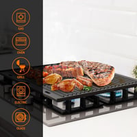 Onlyfire Öntöttvas Grilllemez 48,5x40cm Univerzális Grill Lap Fordítható 5