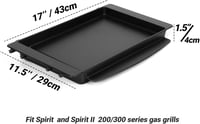 Onlyfire öntöttvas plancha grillezőlap Weber Spirit 200/300 sorozathoz - 44,5x30,2 cm 2
