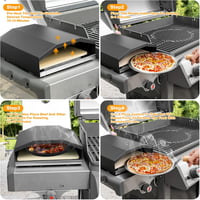 Onlyfire Pizzasütő Fedél Gázgrillhez Pizzakővel és Lapáttal 4