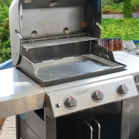 onlyfire Plancha grilovacia platňa pre plynové grily Weber Genesis II 300 Series, nehrdzavejúca oceľ, s odnímateľnou rukoväťou, modely 310, 315, 335, 340, 67 x 47,5 cm 7