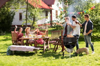 Onlyfire BRK-6009 Rotisserie forgónyárs szett motorral Weber 47 cm-es grillhez - zománcozott fekete 6