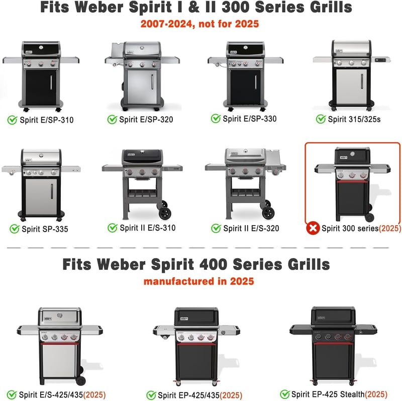 Onlyfire Flat Top Griddle Weber Spirit 300/400 sorozathoz, kerámia bevonattal