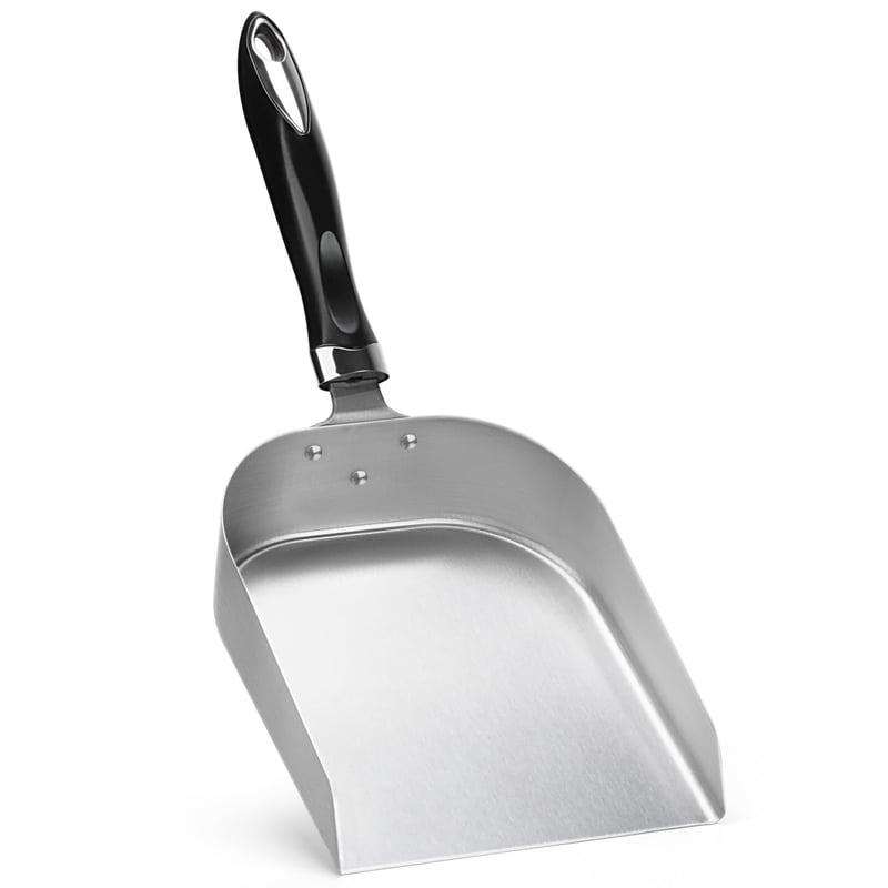 Onlyfire lopatica za roštilj od nehrđajućeg čelika sa širokom glavom i ručkom otpornom na toplinu