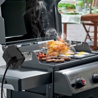 Set de frigărui pentru grătar din oțel inoxidabil onlyfire pentru grătarele pe gaz Weber Spirit I și II seria 200/300, 2 clești pentru carne, motor 220V-240V, suport pentru motor. 4