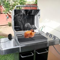 Set de frigărui pentru grătar din oțel inoxidabil onlyfire pentru grătarele pe gaz Weber Spirit I și II seria 200/300, 2 clești pentru carne, motor 220V-240V, suport pentru motor. 6