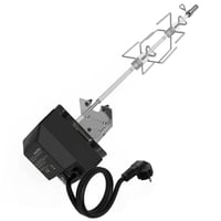 Set de frigărui pentru grătar din oțel inoxidabil onlyfire pentru grătarele pe gaz Weber Spirit I și II seria 200/300, 2 clești pentru carne, motor 220V-240V, suport pentru motor. 1