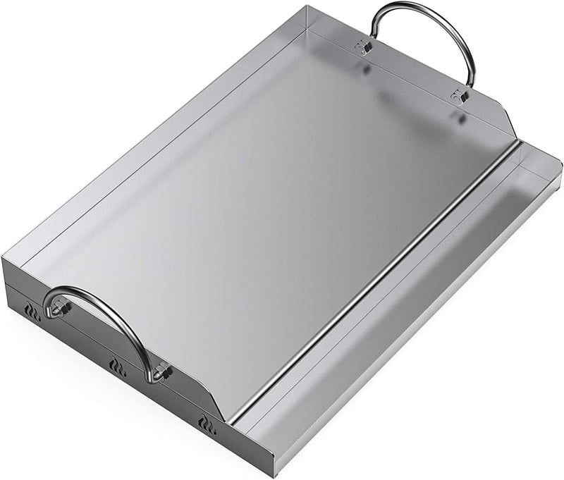onlyfire Rozsdamentes Acél Plancha Grillezéshez, Grill Lap 62,8x40,6 cm