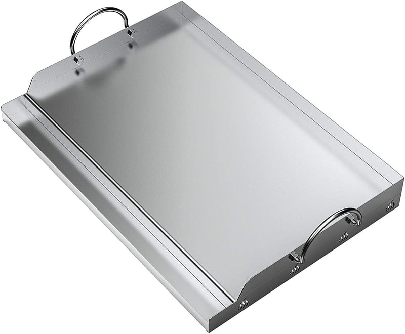 onlyfire Rozsdamentes Acél Plancha Grillezéshez, Grill Lap 62,8x40,6 cm