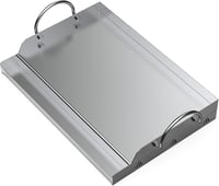 onlyfire Rozsdamentes Acél Plancha Grillezőlap 51x32 cm Gázgrill és Széngrillhez 1