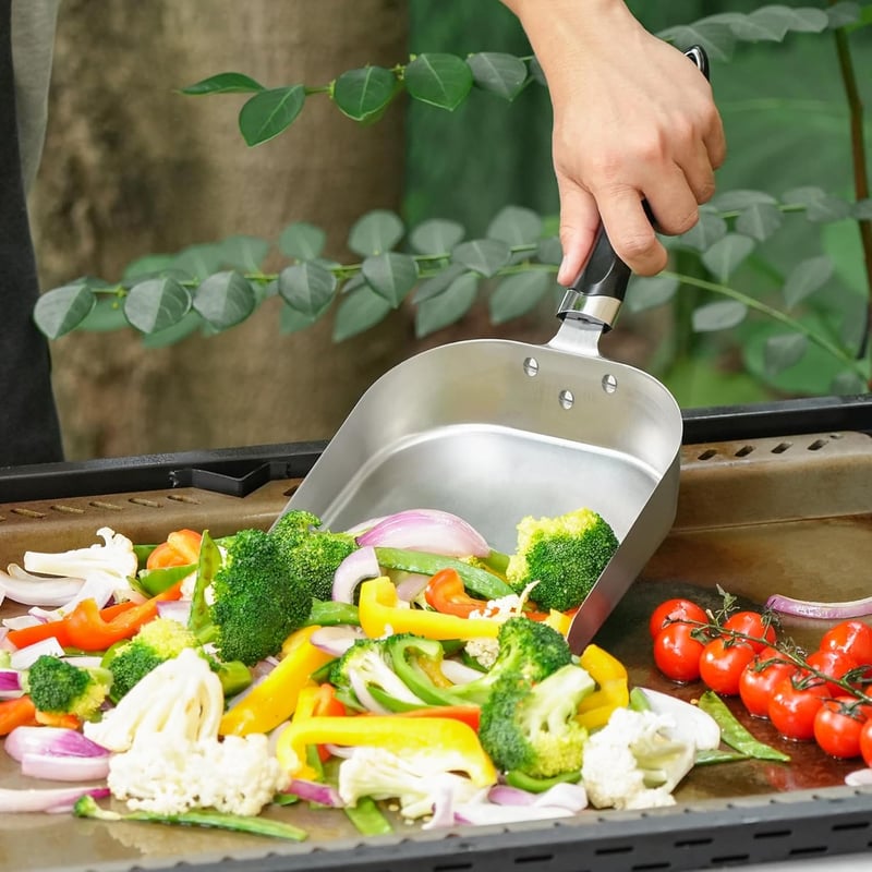 onlyfire Rozsdamentes Grill Lapát Teppanyaki Spatula BBQ Grillezéshez