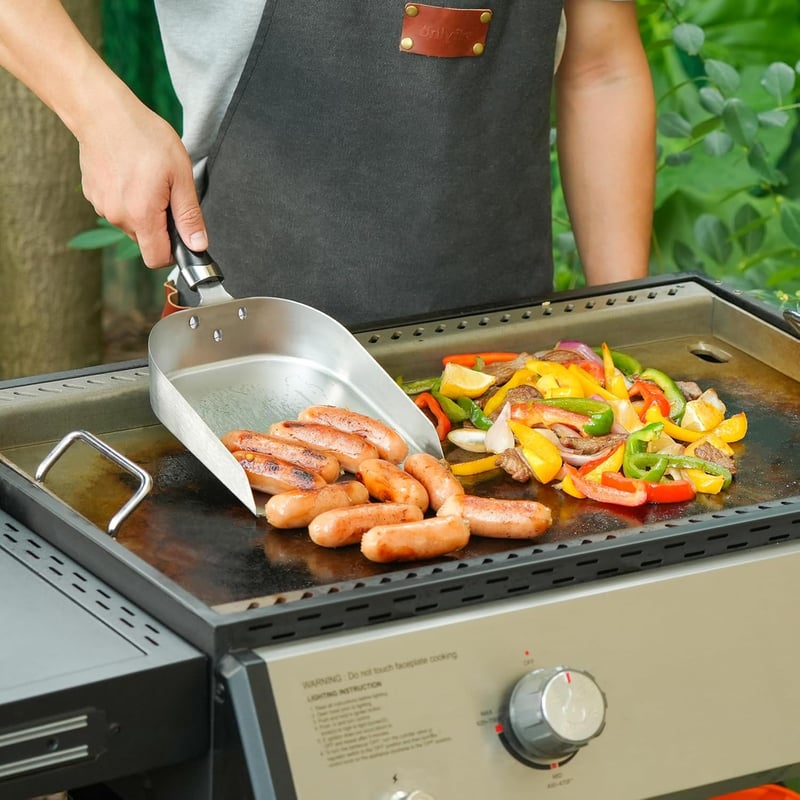 onlyfire Rozsdamentes Grill Lapát Teppanyaki Spatula BBQ Grillezéshez