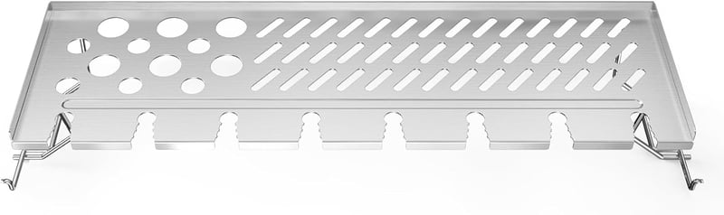 onlyfire Rozsdamentes Melegítő Rács Weber Spirit 300 Sorozathoz, 2in1 Csirkecomb Grill Állvány - 57×17×10cm