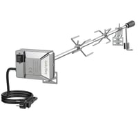 onlyfire Univerzalni set za roštilj s ražnjem - 45" šesterokutna šipka, električni motor, nosivost 18 kg, vodootporni prekidač, automatska rotacija 1