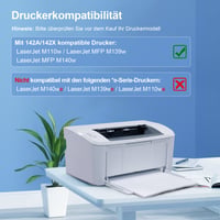 ONLYU 142A W1420A čierna tonerová kazeta s čipom, kompatibilný alternatívny toner pre HP 142A 2