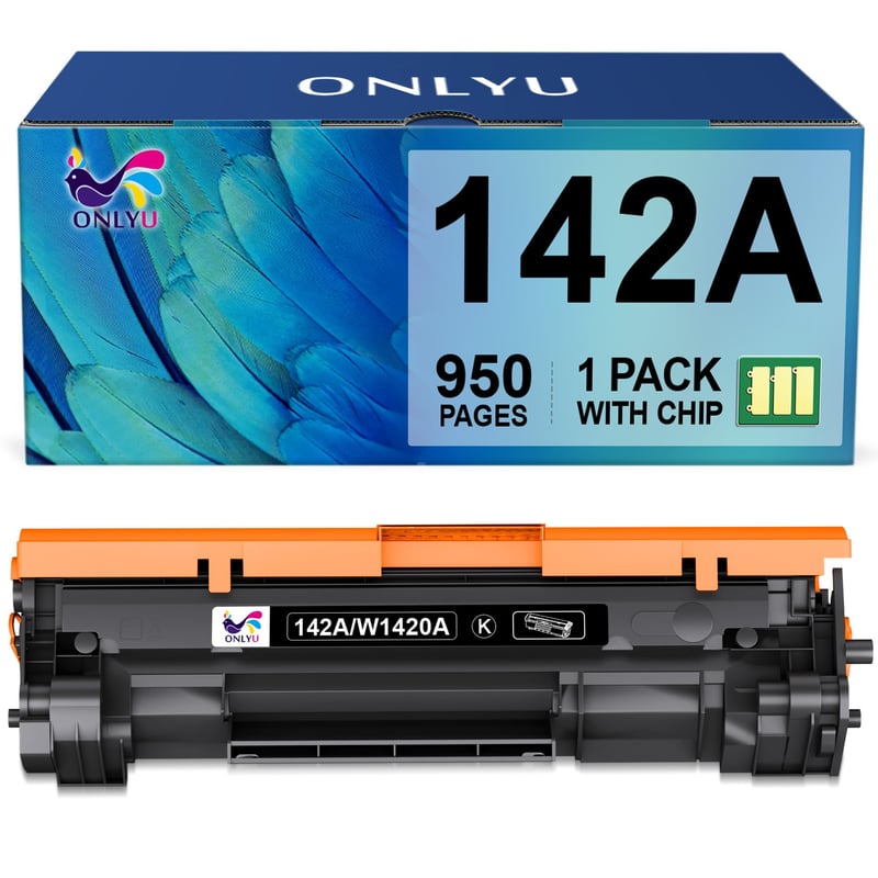 ONLYU 142A W1420A čierna tonerová kazeta s čipom, kompatibilný alternatívny toner pre HP 142A