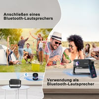 ONOAYO 4K Mini Projektor 25000 Lumen WiFi6 Bluetooth Otthoni Moziba 6