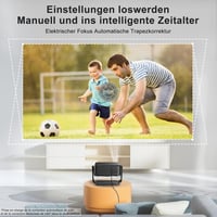 ONOAYO 4K Mini Projektor 25000 Lumen WiFi6 Bluetooth Otthoni Moziba 3