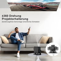 ONOAYO 4K Mini Projektor 25000 Lumen WiFi6 Bluetooth Otthoni Moziba 2