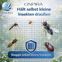 ONPIRA Sieťka proti hmyzu na okno zo sklených vlákien 120x120 cm Sivá sieťka proti hmyzu a komárom na balkón a okno priedušná ochrana proti hmyzu 8