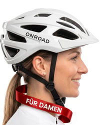 Dámska cyklistická prilba ONROAD na e-bike, 300 g, ľahká, so šiltom, sieťkou proti hmyzu a nastaviteľným otočným kolieskom, pre dospelých 1