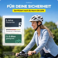 Dámska cyklistická prilba ONROAD na e-bike, 300 g, ľahká, so šiltom, sieťkou proti hmyzu a nastaviteľným otočným kolieskom, pre dospelých 2
