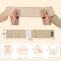 ONTYZZ Csuklórögzítő Pánt 1 Pár - 40 cm Bézs Elasztikus Csuklószorító Edzéshez, Súlyemeléshez, Edzőtermi Sportokhoz, Bandázs 3