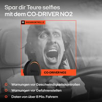 OOONO Co-Driver NO2 čierny - Upozornenia na rýchlostné radary a nebezpečné úseky - Nabíjateľný - LED displej - Kompatibilný s CarPlay a Android Auto 2