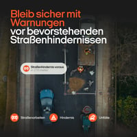 OOONO Co-Driver NO2 čierny - Upozornenia na rýchlostné radary a nebezpečné úseky - Nabíjateľný - LED displej - Kompatibilný s CarPlay a Android Auto 4