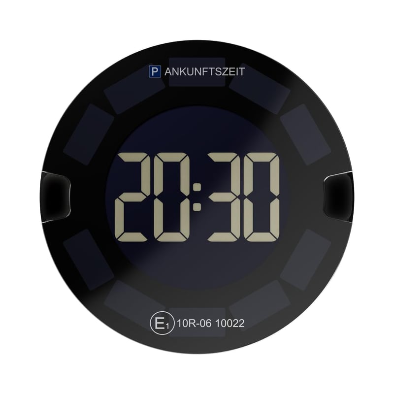 Automatické solárne elektronické parkovacie hodiny OOONO P-DISC 3 do auta