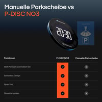 Automatické solárne elektronické parkovacie hodiny OOONO P-DISC 3 do auta 6