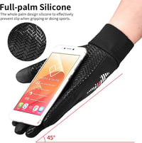 OOPOR Téli Kerékpáros Kesztyű Férfi Érintőképernyős Vízálló Szélálló Fekete Unisex Futó Kesztyű Outdoor Sport MTB Motor 3