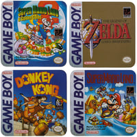 ootb Gameboy Classic Nintendo set podmetača za čaše – 4 komada, poklon za retro gamere, 100x100x4 mm 1