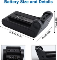 OPAHUTER Shark XBATR640EU csere akkumulátor 21,6 V 4600 mAh 4
