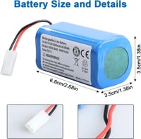OPAHUTER Xiaomi Mijia G1 / Mi Robot csere akkumulátor 3400 mAh (H18650CH-4S1P) 4