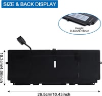 OPAHUTER 52Wh 7,6V 6500mAh akkumulátor Dell XPS 13 2020 9300 9310 9380 722KK WN0N0 0WN0N0 2XXFW FP86V 02XXFW P117G P117G002 P117G001 5
