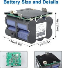 OPAHUTER Tineco Floor ONE S5 / S5 Pro / S5 Steam csereakkumulátor 21,6V 4000mAh 4