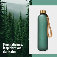 Športová fľaša Opard s objemom 1 liter, vhodná aj na sýtené nápoje, nepriepustná fľaša z tritanu, bez obsahu BPA, vojenská zelená 6