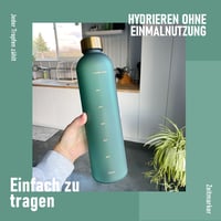 Športová fľaša Opard s objemom 1 liter, vhodná aj na sýtené nápoje, nepriepustná fľaša z tritanu, bez obsahu BPA, vojenská zelená 5