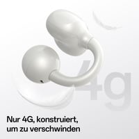 OpenRock E Open-Ear Bluetooth 6.0 slúchadlá – Bezdrôtové clip-on slúchadlá – 4g ľahké – Silné basy – 28h batéria – IPX4 vodeodolné – Čistota hovorov AI – Aplikácia 3