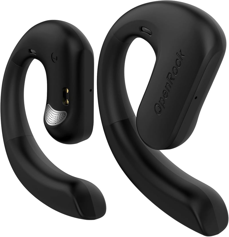 OpenRock S nyitott fülű Bluetooth 5.3 fejhallgató, 60 órás lejátszási idővel, ENC hívászaj-szűréssel, IPX5 vízálló,