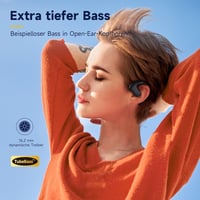OpenRock S nyitott fülű Bluetooth 5.3 fejhallgató, 60 órás lejátszási idővel, ENC hívászaj-szűréssel, IPX5 vízálló, 2