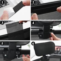 Operitacx állítható fejtámla irodai székhez, ergonomikus nyakpárna - fekete 6